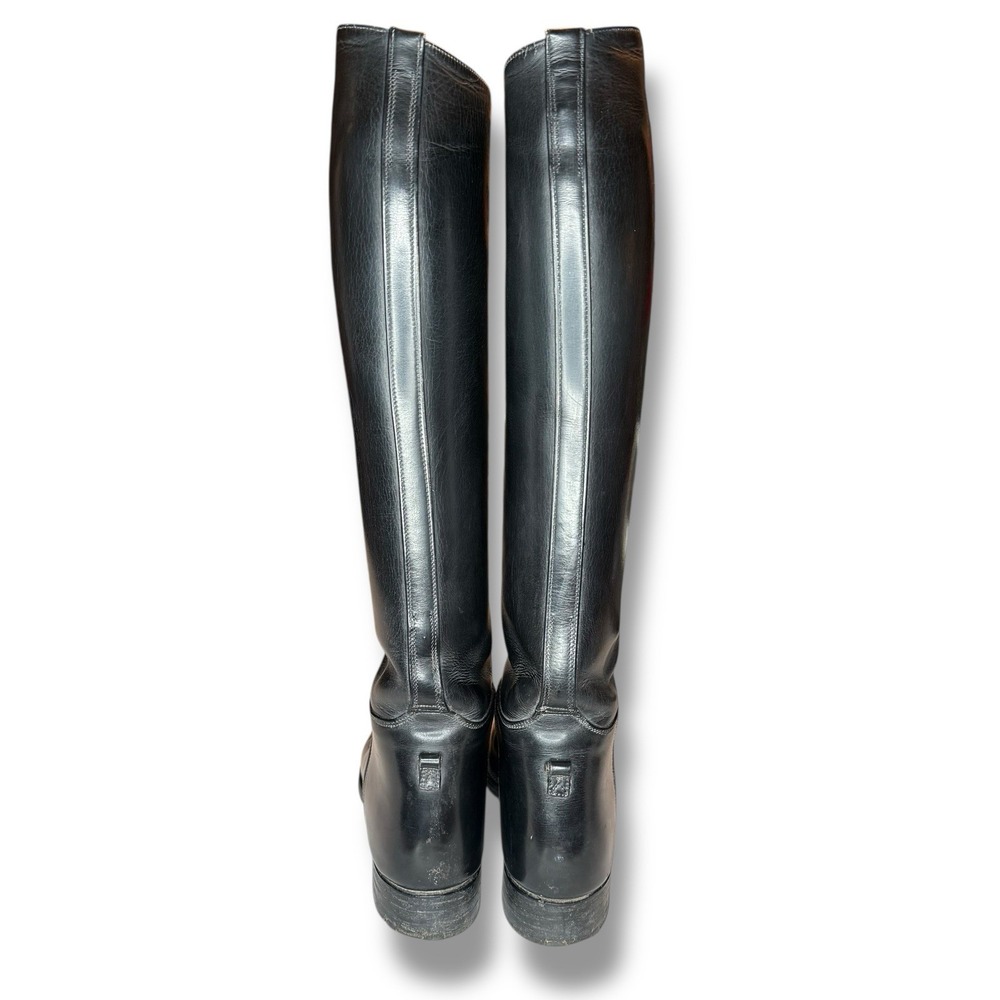 Dehner Omaha Riding Dress Boots Size 6/6.5 Narrow‎ Black 18.5"USA Leather - Picture 5 of 13